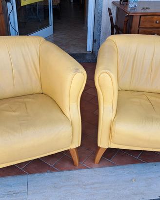 poltrone anni 70 gialle
