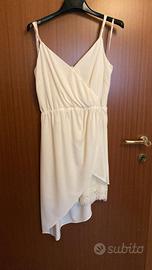 Abito Guess panna asimmetrico con pizzo (M) - Otti