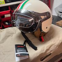Casco jet tricolore nuovo