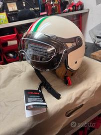 Casco jet tricolore nuovo