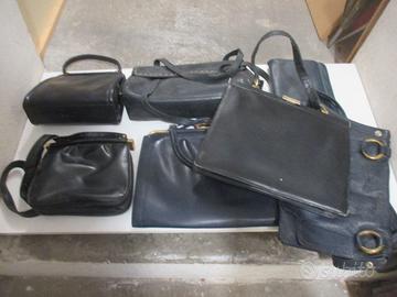 Borse vintage in pelle nera