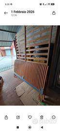 struttura letto matrimoniale Ikea dokka legno