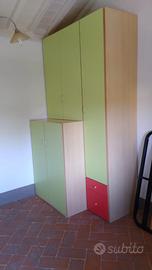 Cameretta con doppio armadio