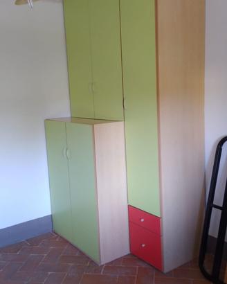 Cameretta con doppio armadio