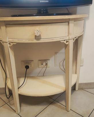mobiletto in arte povera porta televisione