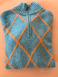 Maglione uomo manica lunga con zip
