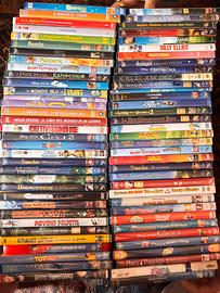 Lotto di oltre 70 DVD per bambini e famiglie
