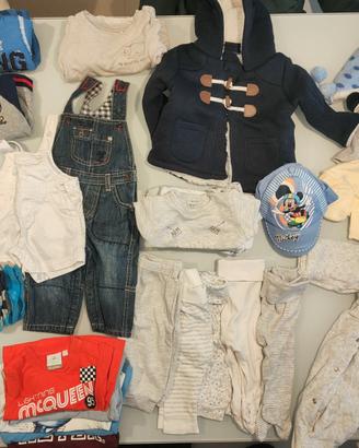 Lotto abbigliamento vestiti bambino 3-6 mesi 62cm