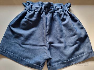 Pantaloncini vita alta bambina