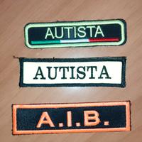 Toppe patch qualifiche autista 118 soccorso AIB