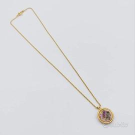 Collana vintage Trifari medaglietta fiori 💐