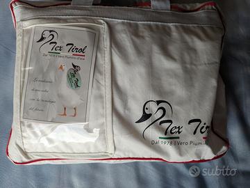 Piumino Tex tirol estivo 100% piuma d'oca-lettino