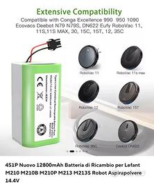 Batteria di ricambio robot aspirapolvere Lefant
