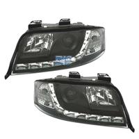 FARI PER AUDI A6 4B 01-04 LUCE DIURNA A LED FONDO 
