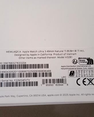 Apple Watch 3 ultra 49mm 