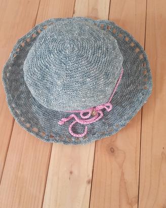 cappello parasole per donna all'uncinetto 