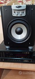 Sintoamplificatore Denon e subwoofer Mirage