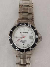 OROLOGIO K&BROS IN ACCIAIO RESISTENTE ALL ACQUA