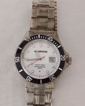 OROLOGIO K&BROS IN ACCIAIO RESISTENTE ALL ACQUA