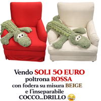 Poltrona sfoderabile + Coccodrillo