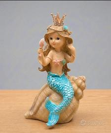 Salvadanaio Sirenetta Principessa su Conchiglia
