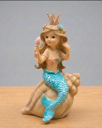Salvadanaio Sirenetta Principessa su Conchiglia