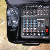 Dj cd player doppio pioneer e 2 mixer fonico