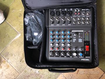 Dj cd player doppio pioneer e 2 mixer fonico