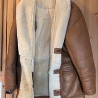 Montone Uomo Shearling Vintage Taglia 50 difetti