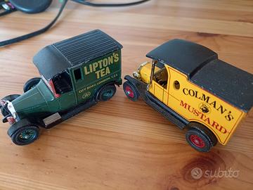 modellini auto vintage Matchbox Lipton e Colman