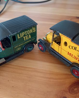 modellini auto vintage Matchbox Lipton e Colman