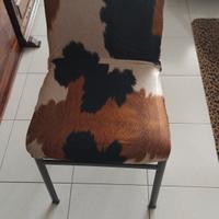 4 copri  sedie  stampa mucca 