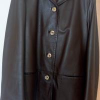 Trench/cappottino, vera pelle 100 % made in Italy 