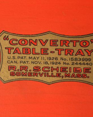 Tavolino R.R. SHIBE "CONVERTO TABLE TRAY" 1926