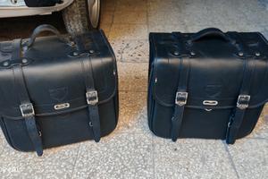 Borse "FRANCO CUOIO" per moto guzzi v7