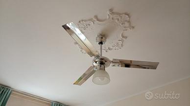 lampadario con ventilatore e telecomando