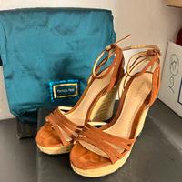 Sandali zeppe camoscio Patrizia Pepe 36