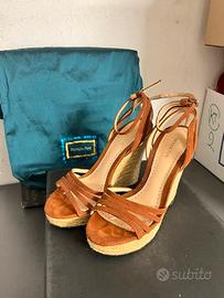 Sandali zeppe camoscio Patrizia Pepe 36