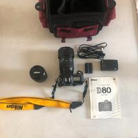 Nikon D80 completa di accessori