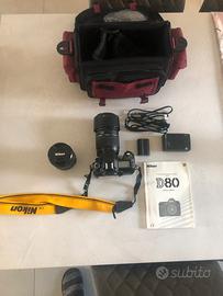 Nikon D80 completa di accessori