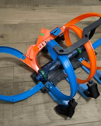 Pista hot wheels giro della morte schianti rotanti