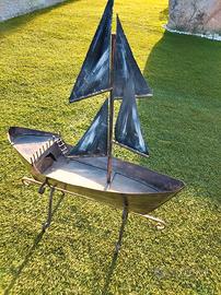 Barca in ferro battuto lavorata a mano