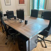 Tavolo riunione di design fatto a mano  210x170