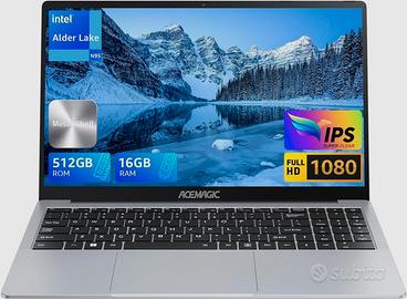 NOTEBOOK ACEMAGIC 15,6" 16GB 512GB SILVER Nuovo Im