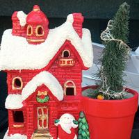 casetta natalizia con lucina molto carina 