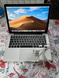 MacBook Pro 13/p retina ssd 500/ram 8gb bat. Nuova