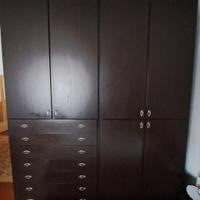 Camera completa con comò specchio e libreria