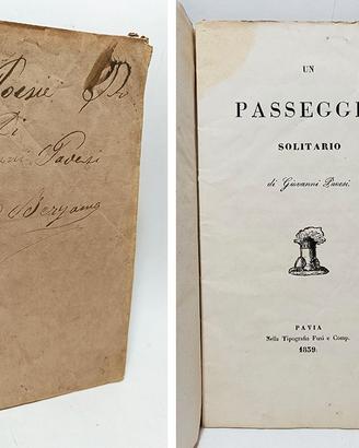 UN PASSEGGIO SOLITARIO - PAVESI GIOVANNI 1839