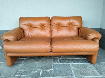 Divano 2 posti Coronado di B&B Italia, in pelle 