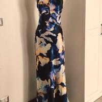Abito Lungo Stampa Astratta Floreale Taglia EU 36 